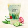 Moha Aloe Vera Gel 100 gm X Pack of 2 for Face, Skin & Hair | Hydrating, Soothing, Lightweight Organic Gel with Rose & Cucumber