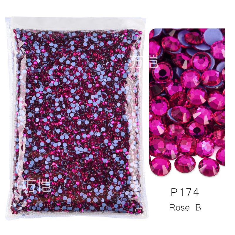 Large Packaging Uniform Glass Imitation Austrian Hot Diamond, Hot Melt Adhesive Bottom Diy Clothing Shoes And Hats Jewelry Rhinestone