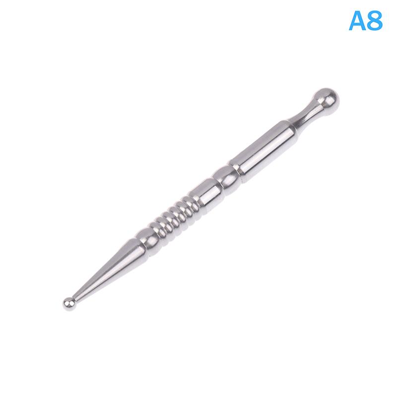 1Pcs Acupuncture Pen, Facial Reflexology Tools Stainless Steel, Trigger Point Massager Tool, Deep Tissue Massage Tool