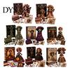 Volkskunstpuppen Bastelset Tag der Toten Patchwork DIY-Set, Zuckerschädel Nähen Bastelsets für Erwachsene, Feiertags-Andenken-Herstellungsmaterialien Halloween