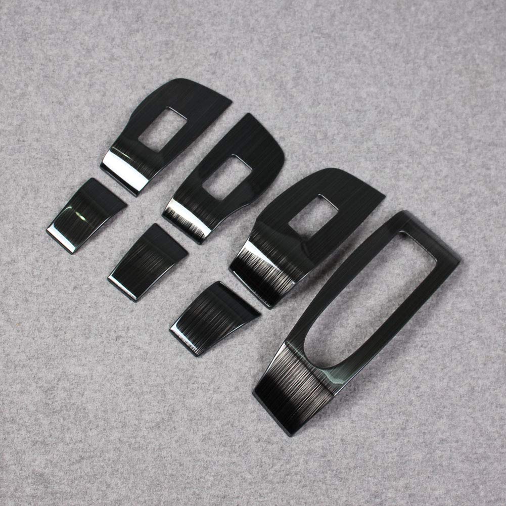 RUIQ Interior Door Window Button Switch Panel Cover Garnish for New Mazda 3 Black Sedan/Fastback (BP Series) (2019.06~) -