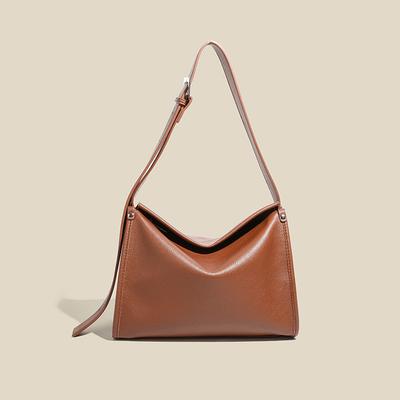 Bolsa Tote Grande Capacidade em Couro Macio Americano para Mulheres Outono Nova Versátil Diária para o Trabalho Bolsa de Ombro Estilo Minimalista Bolsa Transversal