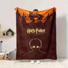 1pc Harry Potter Flannel Throw Blanket - HD Printed Lightweight Soft Warm All-Season Blanket for Sofa, Bed, Travel, Camping 021