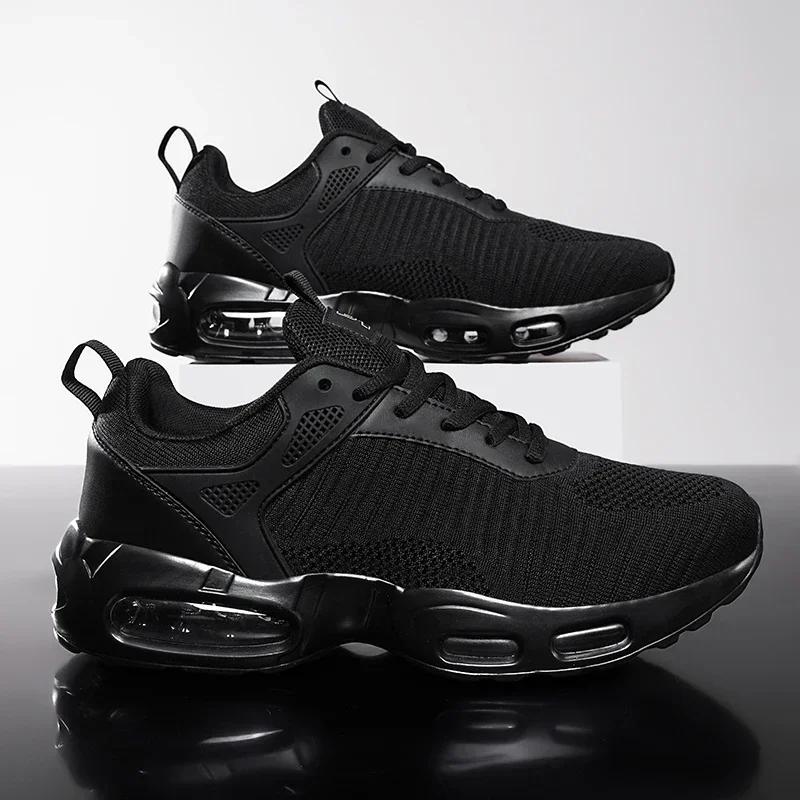 

New Fashion Casual Men s Large-sized Lace-up Wear-resistant Woven Mesh Lightweight and Comfortable Outdoor Running Shoes 46