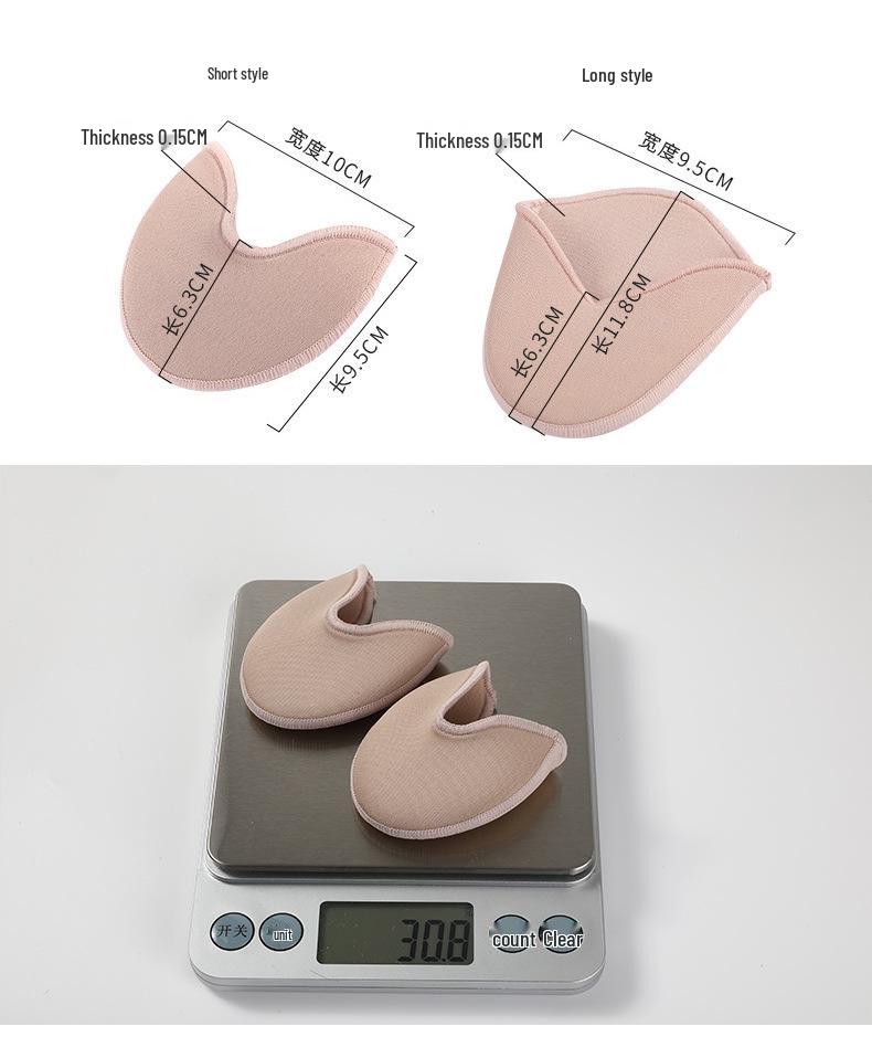 Knit Fabric Ballet Toe Protectors: Elastic Forefoot Caps for Dance Shoes