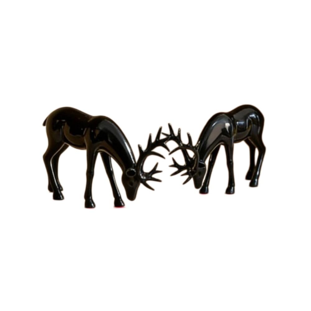 Sitting/Standing Position Deer Desktop Ornament Creative Christmas Deer Statue Office Desktop
