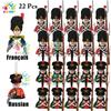 New Kids Toys Napoleonic Wars General Soldier Building Blocks Imperial Navy Mini Action Figures Toys For Kids Birthday Gifts