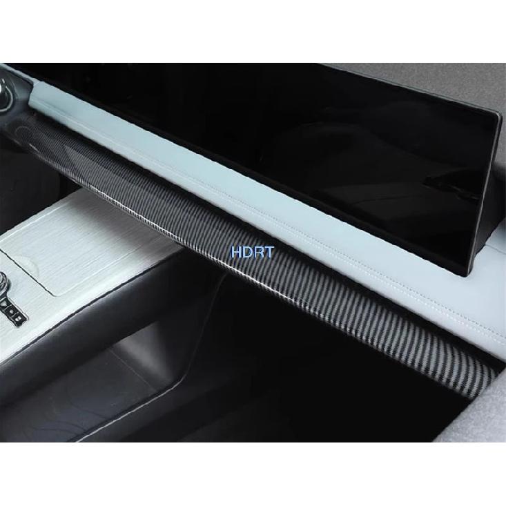 For Geely Galaxy E8 2024 + Car Styling Carbon Fibre Interior Rear Air Vent Outlet Gear Shift Window Control Panel Cover Sticker