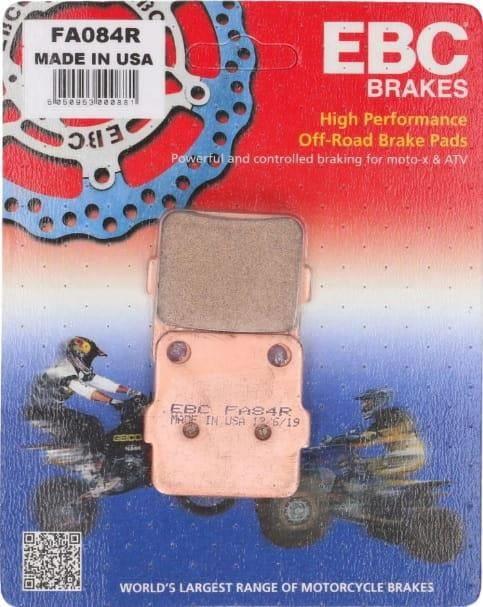 

Ebc Fa084R 2001-2023 Kawasaki KX 85 Совместимая задняя тормозная колодка спеченная колодка