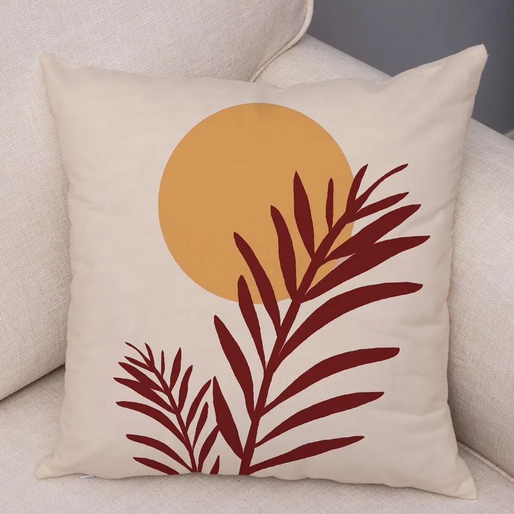Simple Illustration Style Pillowcase Interior Decoration Office Living Room Home Pillowcase