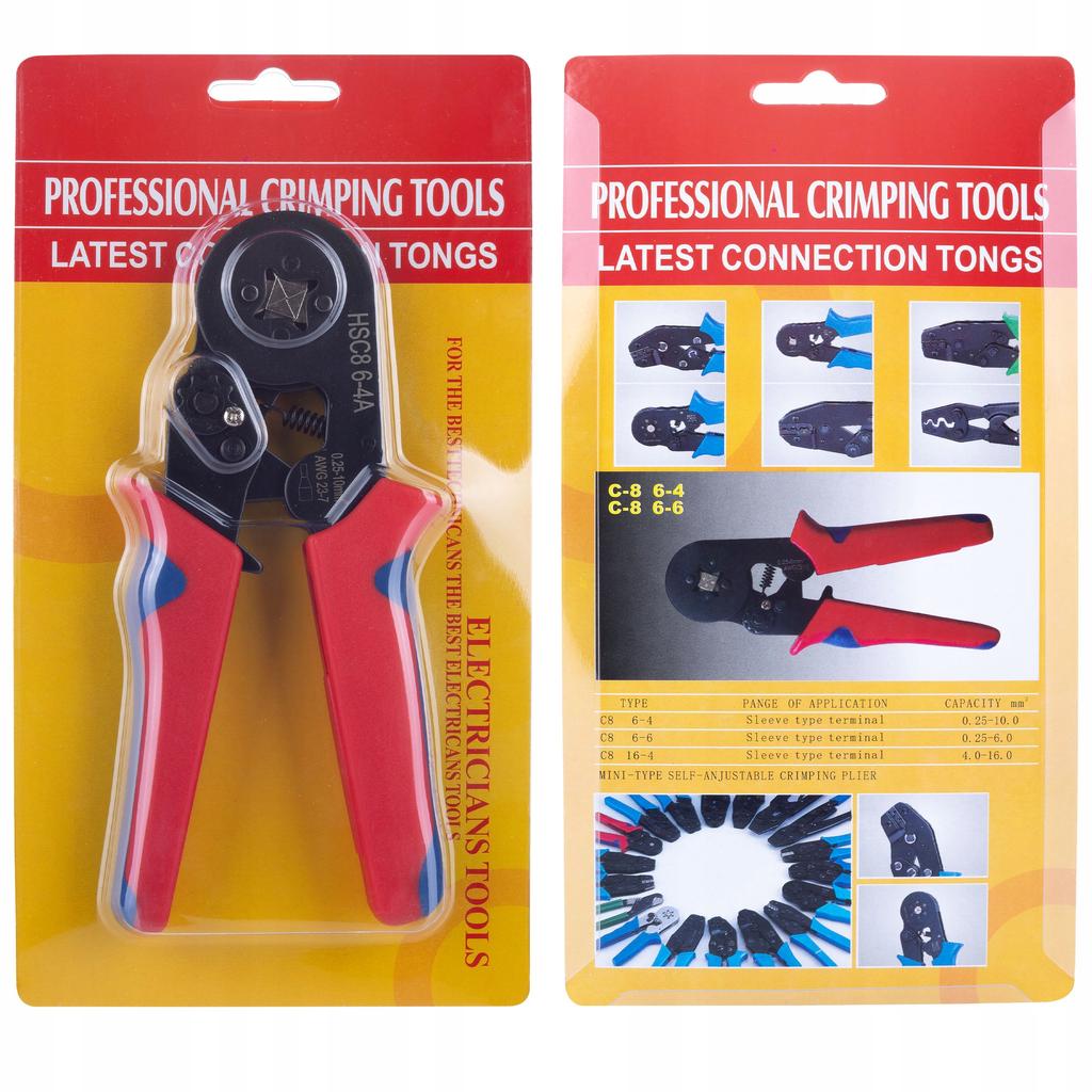 Rosfix Crimpzange für isolierte Aderendhülsen mit automatischem Abisolierer – 1200 Aderendhülsen im Set | Präzises Crimpen | Komfortable Bedienung