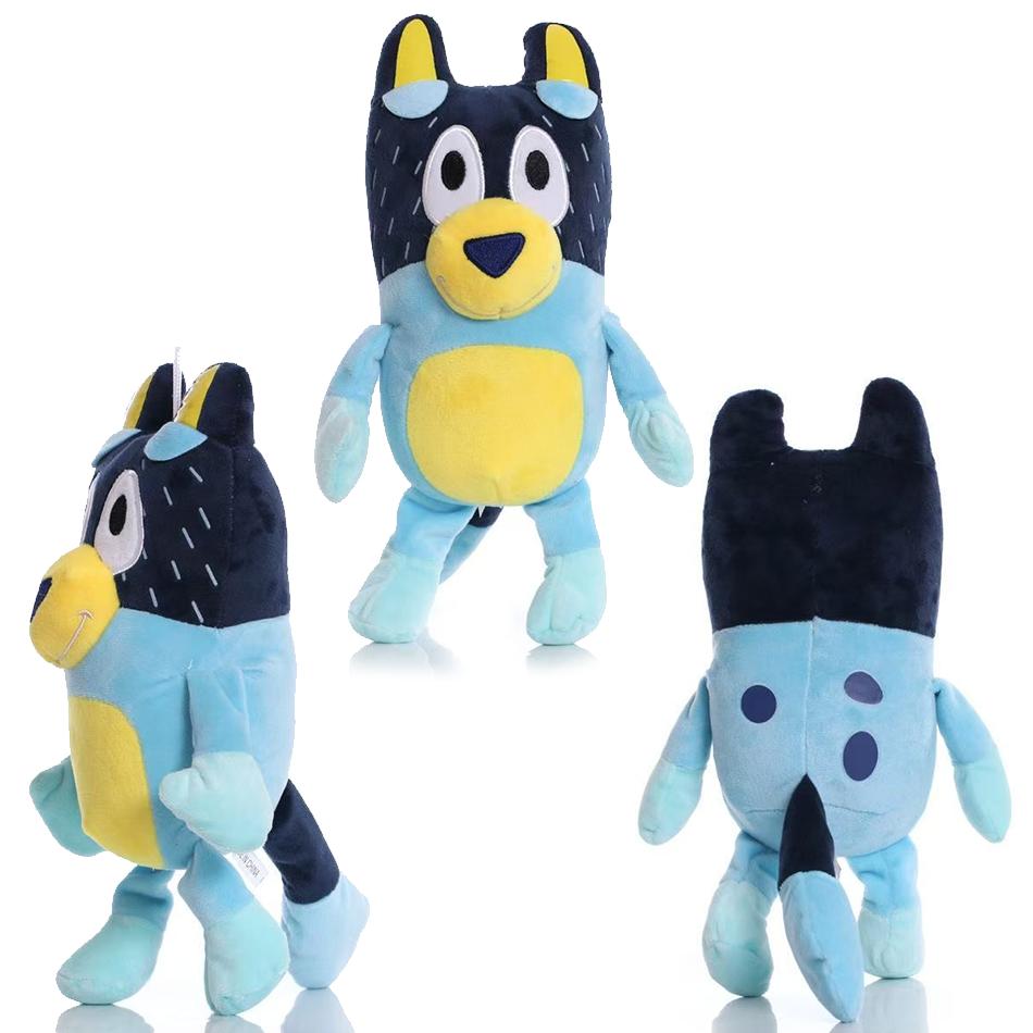 Bluey Family Cartoon Soft Plush Dolls Eyed Bingo Dog Stuffed Plush Pillow Toys Ideal Gift Family Series Parent-Child Plush Toys