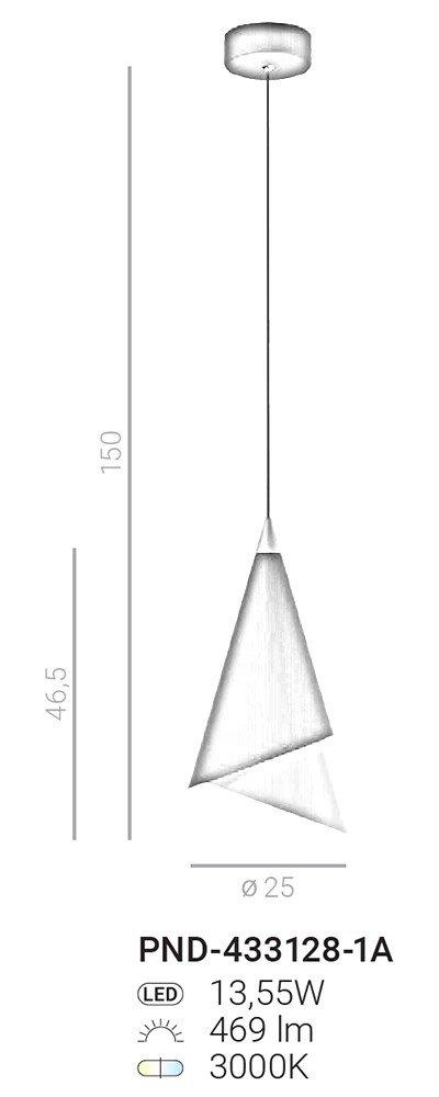 Lampa wisząca Raalto PND-433128-1A Italux