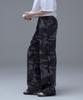 URBANAGE Camo Single-Pleat Wide Sweatpants_Charcoal
