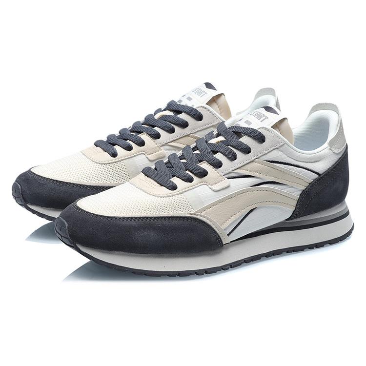 Li Ning Lightweight Slip Resistant Cushioning Abrasion Resistant Breathable Lightweight Low Top Running Shoes Men's AGCR195-6