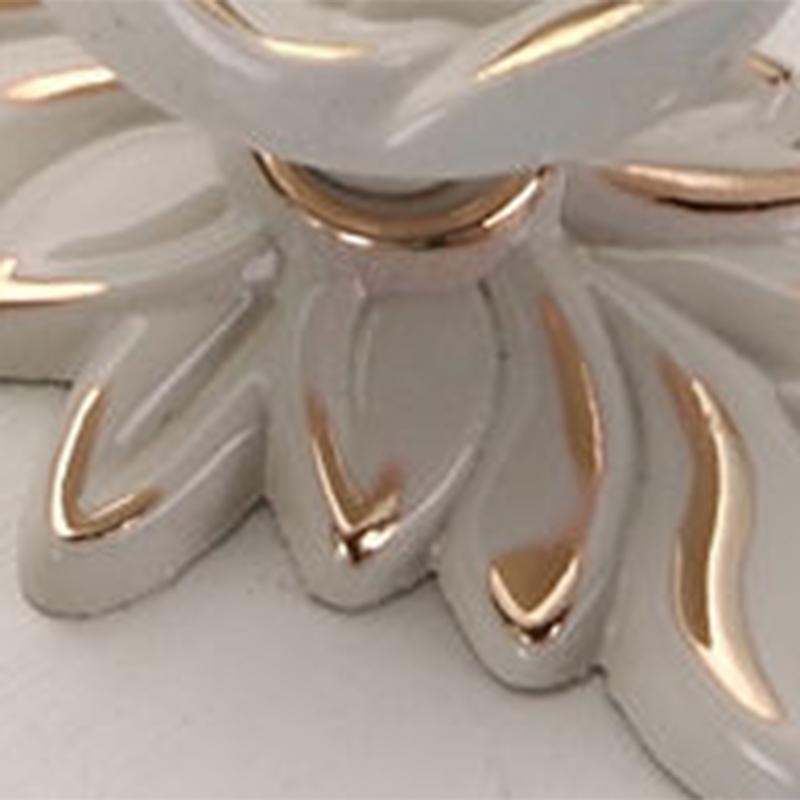 Euro Rose Cabinet Knobs Vintage Exquisite 3D Zinc Alloy Flower Drawer Pull Handles for Kitchen Bedroom and Bathroom