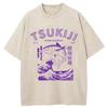 Funny Fish Japanese Tsukiji Market Vintage Washed T Shirts Unisex Women Summer Fashion  Cotton Short Sleeve Tshirt Streetwear