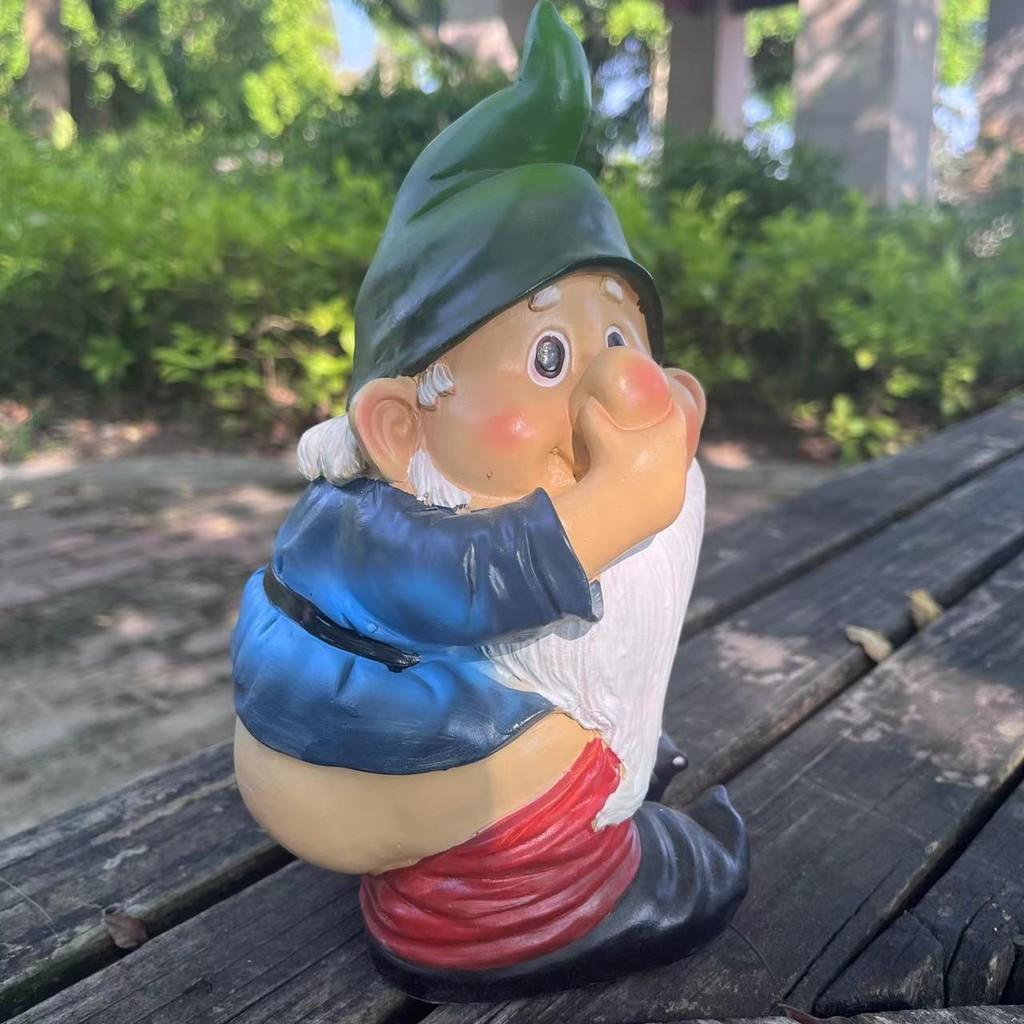 Delightful Resin Gnome Figurine Outdoor Garden Art For Stylish Yard Decorations
