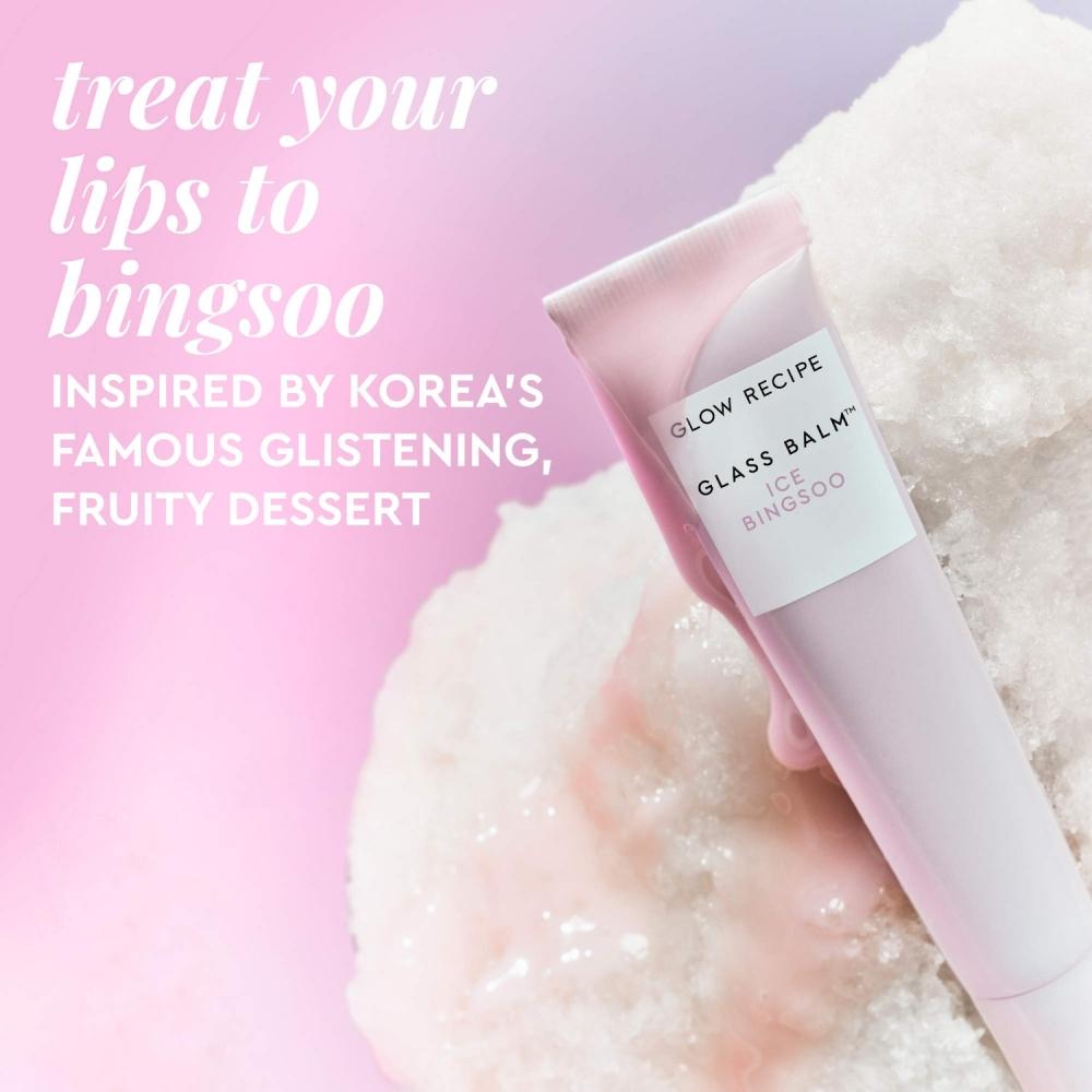 Glow Recipe Glass Balm Lippenpflege Für Glanz   Feuchtigkeit 0,52 Unzen 15 G Eisbehälter Gsoo Klar