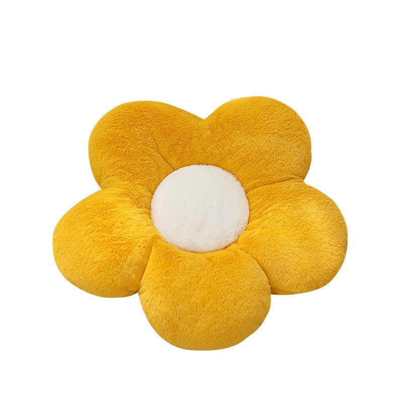 Sunflower Petal Throw Pillow: Cute Seat Cushion, Office Back Support, Student Chair Pad, Bedroom Floor Tatami.