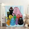 Cartoon Barbapapa Blanket Soft and Skin Friendly For Couch Bed Napping Bedspread All Seasons Comforter