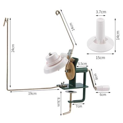 Hand Operated Yarn Winder Fiber Wool String Ball Thread Winder Machine For Diy Sewing Crocheting Making Craft Tools