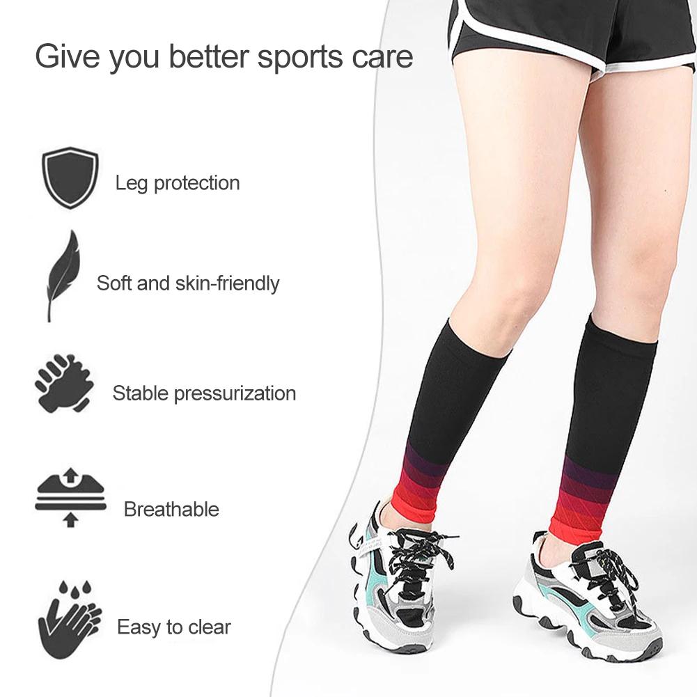 1Pair Sport Compression Calf Sleeves–Calf Cramp and Shin Splint Sleeves–Leg Compression Socks 20-30 MmHg for Pain Relief Running