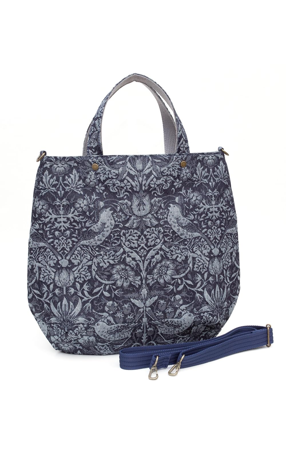 

Tote Bag 2way Lightweight Thin Made in Japan Okayama Jacquard Denim Tote Mom Birthday Present [creareki] Women s DJ-014m (William Morris)