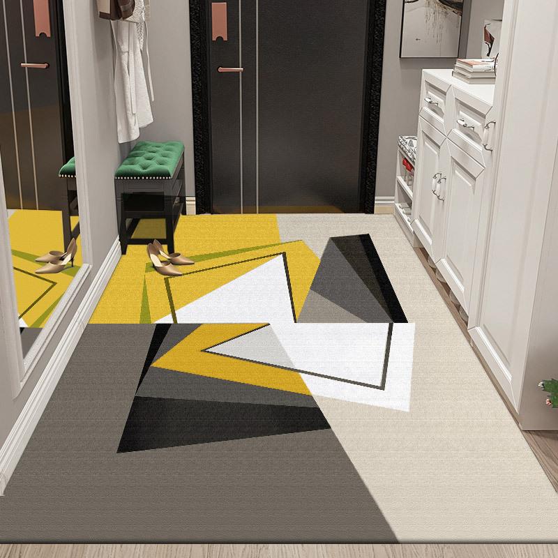 Retro Geometric Style Living Room Carpet Modern Minimalist Bedroom Bedside Carpet