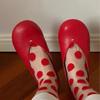Mary Jane red Shoes for Women  Retro Flat Women's Single Shoes Soft and Comfortable Ballet Shoes Women Zapatos De Mujer