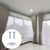 Easy Installation Curtain Rod Mounting Brackets with Reinforced Metal Construction Screws Included Window Hardware Hooks