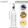 1PCS Oil Bottle Leak-Proof Glass Olive Oil Decanter Round with Pouring Spout, Cooking Oil Container Ideal Gift for Kitchen Tools