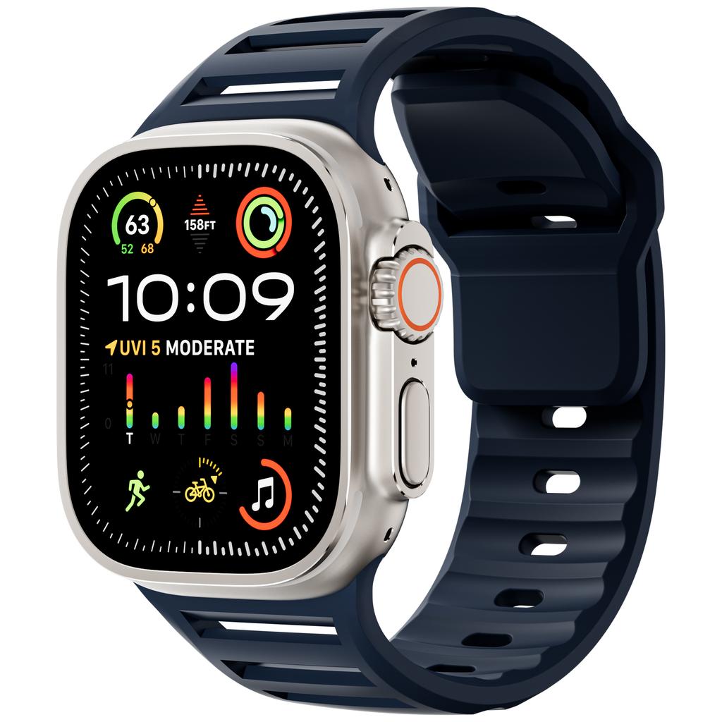 Straps for Apple watch Ultra 2 Band 49mm 45mm 44mm 42mm Sport Silicone watchband belt correa bracelet iwatch 10 9 8 7 6 SE 5 4