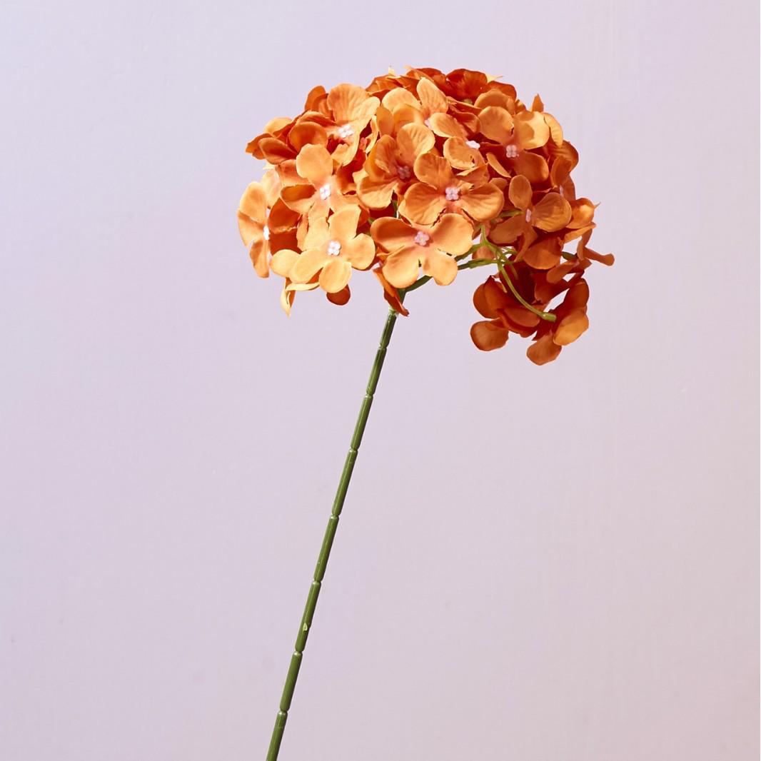 Гидрангия на одиночном стебле «Леденец» – Крупный искусственный цветок для свадеб и украшения проходов