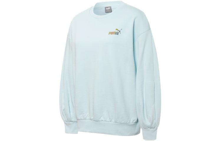 PUMA Skb Sweatshirts Women s Blue Crew Neck Moderate Regular 537019-20 XS