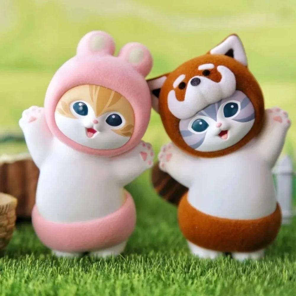 MINISO Mofusand Fluffy Party Series Blind Box Toy Cute Figure Kawaii Anime Figurines Collect Toys Mystery Box Kids Birthday Gift