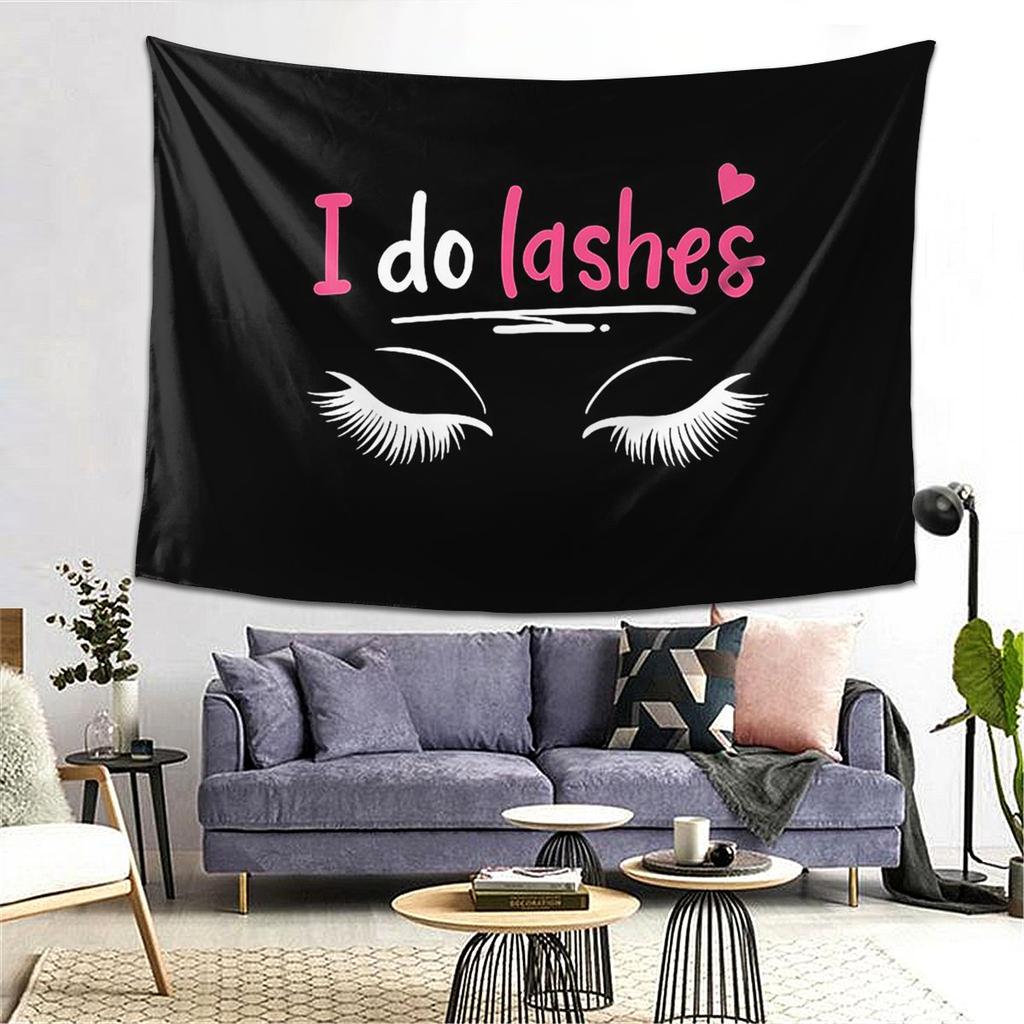 Lashes Eyelash Lash Artists Cosmetics Tapestry Decor Art Aesthetic Tapestries Living Room Bedroom Home Wall Cloth Wall Hanging