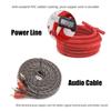 2GA Subwoofer Audio Cable 60 AMP Fuse Wiring Fuse Holder Wire Cable Copper Clad Aluminum Car Amplifier Cable Audio Modification