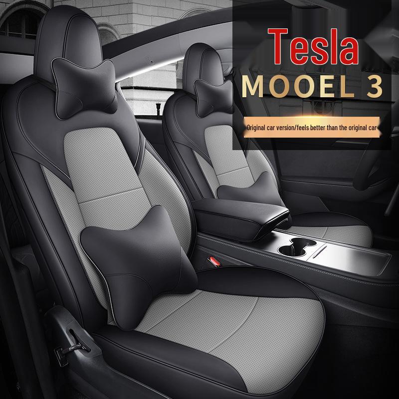 Tesla Model 3 & Y Seat Cushion: Four-Season, Full Coverage