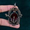Red Fire Labradorite Pendant Copper Wire Wearing Pendant Handmade Jewelry Gemstone Jewelry Decent Jewelry Gift for Mother Christmas Gift