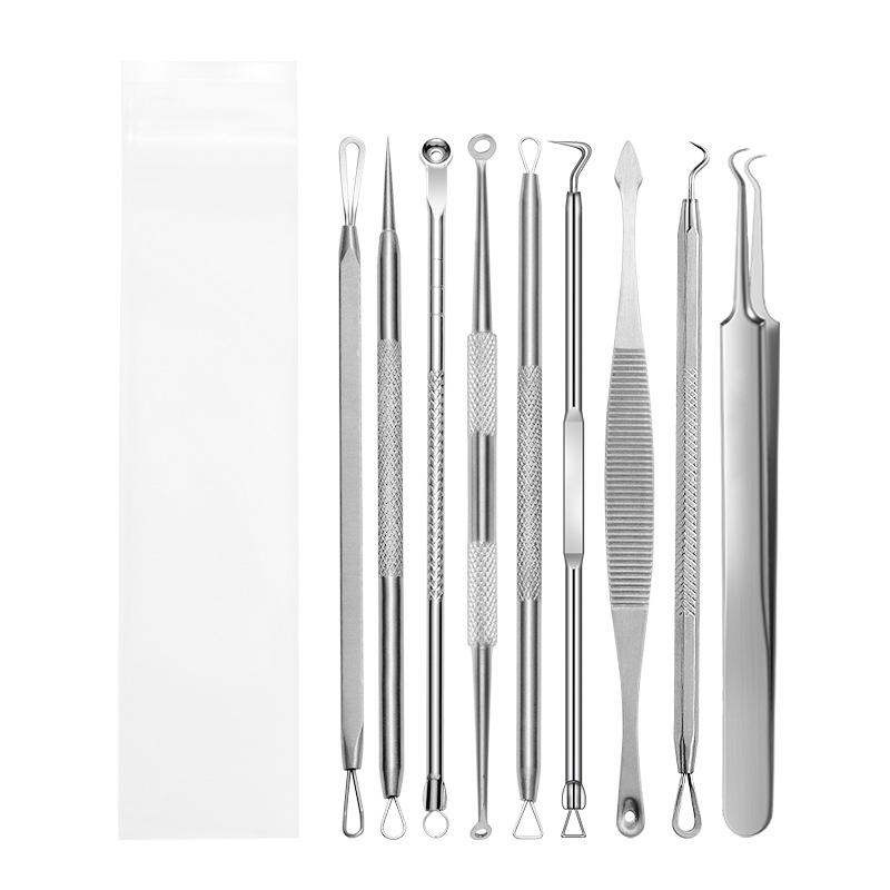 

Набор инструментов для удаления черных точек и акне Yali Kang из 9 предметов с двусторонними наконечниками