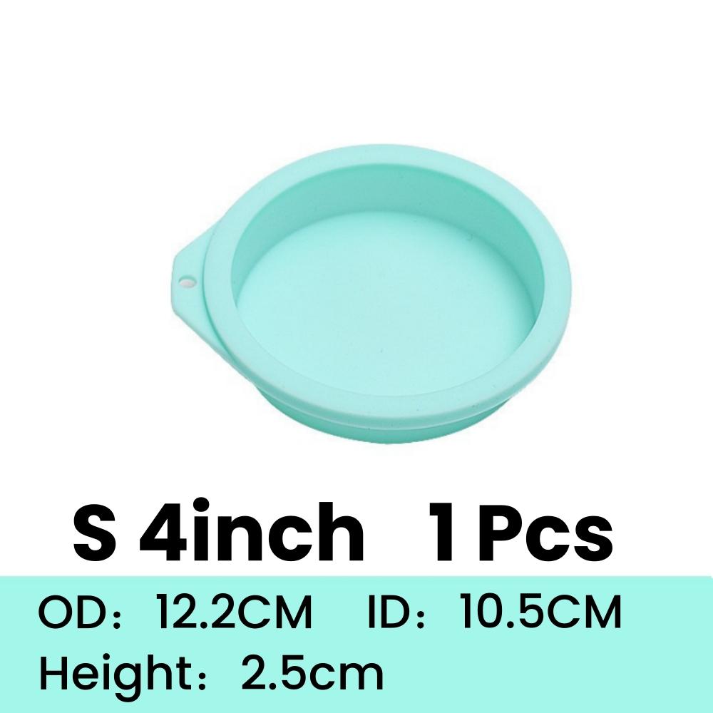 1/4PCS Round Silicone Layer Cake Mold Silicone Chocolate Mousse Cake Mould Cake Round Mould DIY Dessert Cake Baking Tools4/6/8in