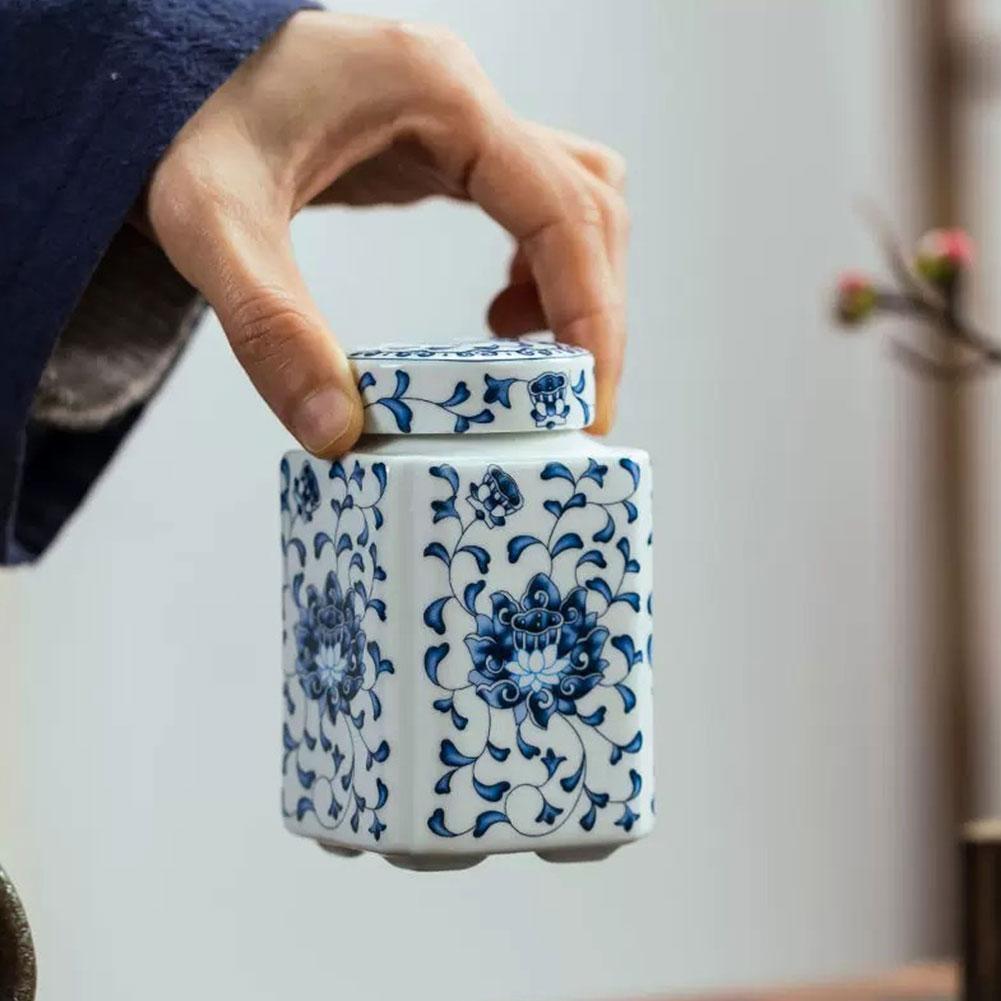 Küchengewürz Keramik-Teekanne Traditionell Chinesisch mit Deckel Luftdichte Lebensmittelaufbewahrungsbehälter Wiederverwendbar Speisekammer-Organisation