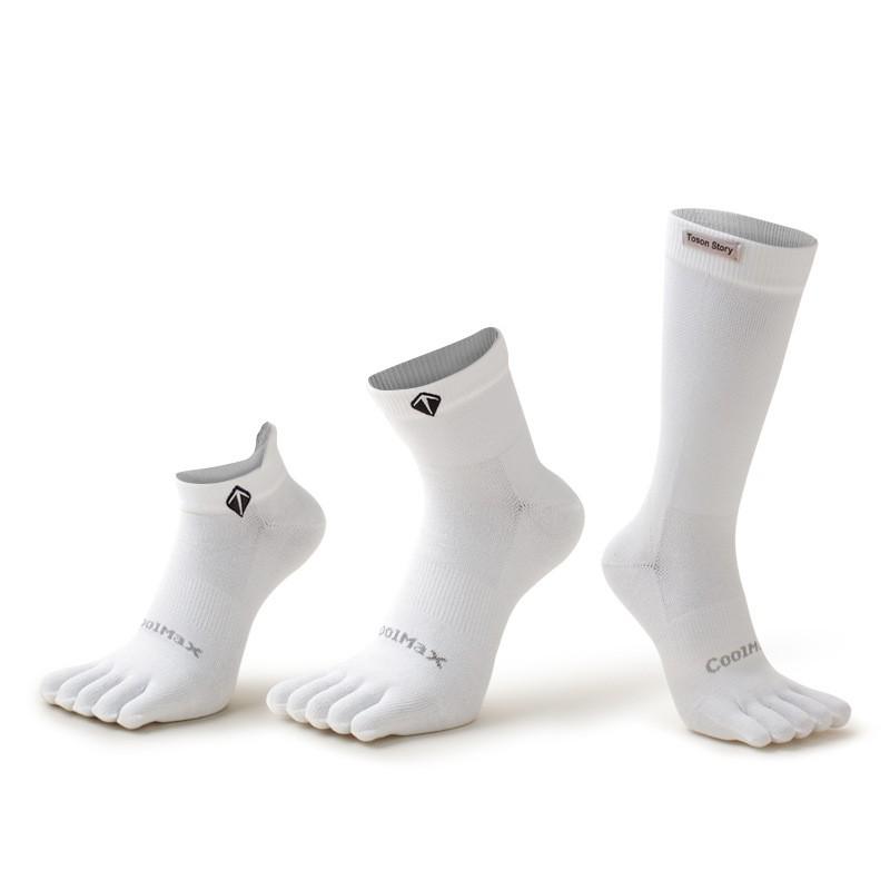 Five Toe Socks Men Women Running Coolmax Quick Dry Breathable Sports Marathon Fitness