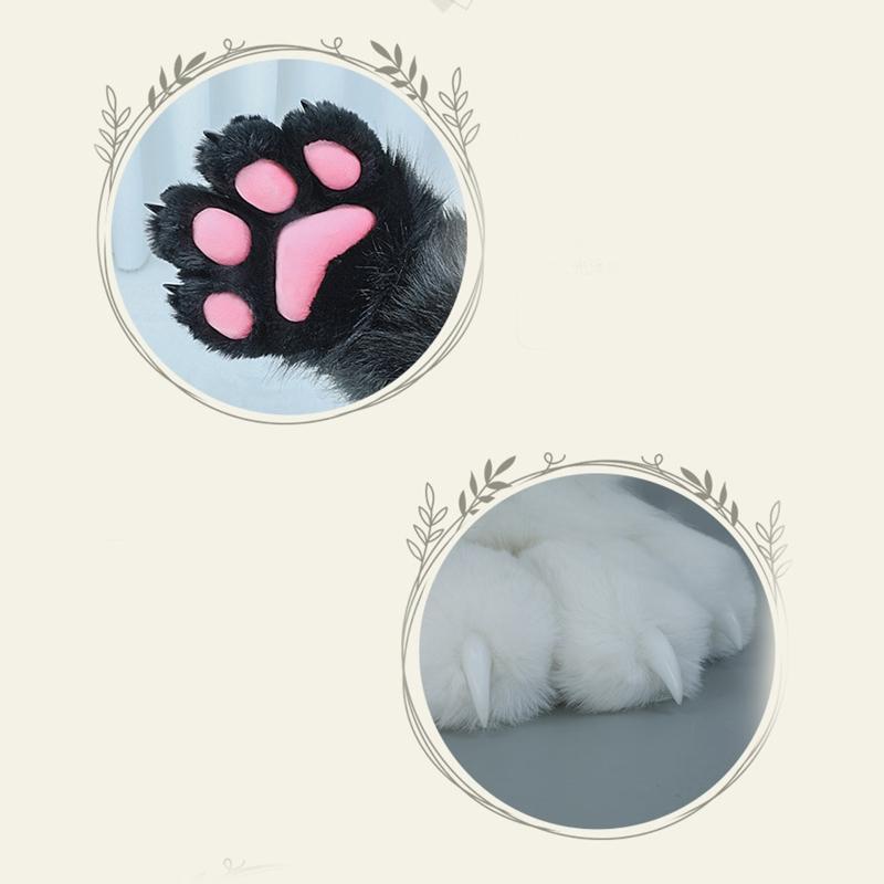 DIY Claw Animal Claws Cosplay Claw Nails Full Cover Press On for Cat Nail Simulation Nail Tips soft for cat Claw Soft Pa