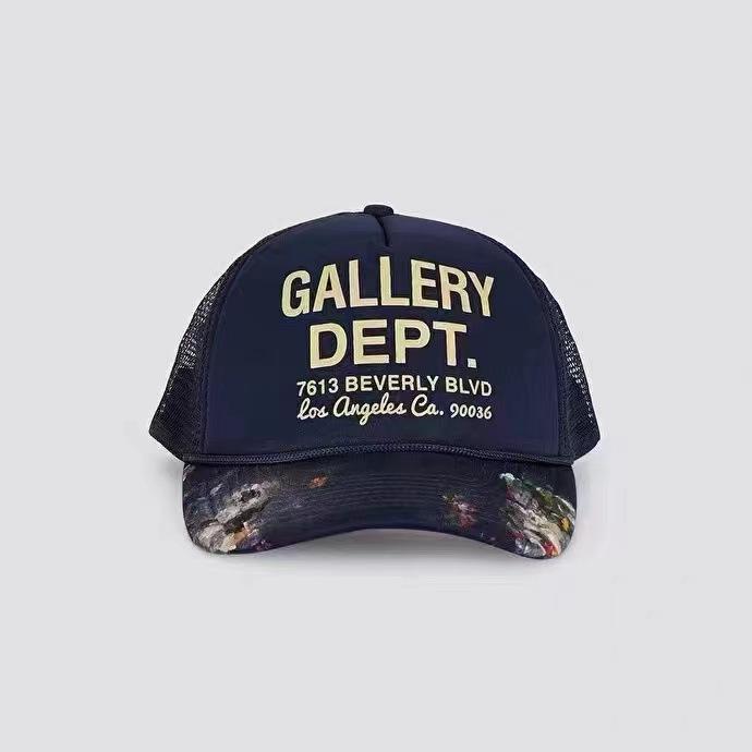 Americká trendy značka GALLERY DEPT baseballová čepice s graffiti písmeny a zakřiveným kšiltem pro muže i ženy