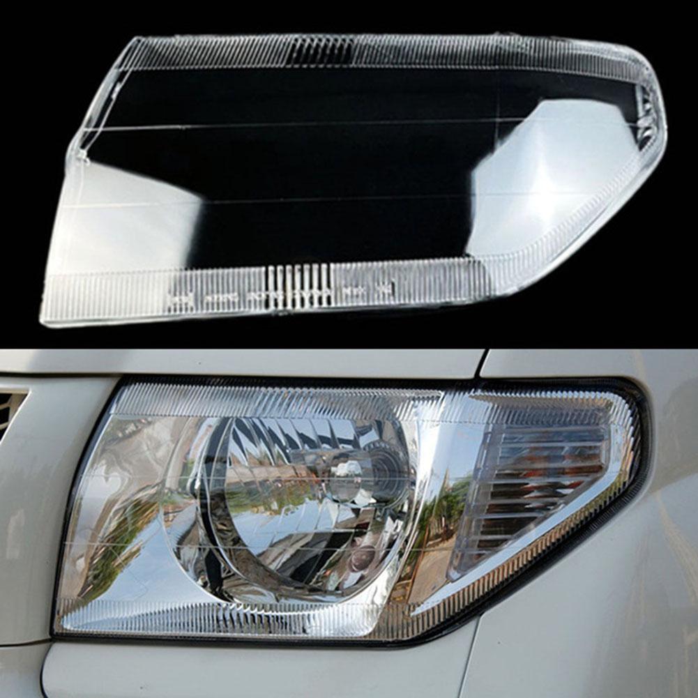 2Pcs Car Front Headlight Lens Cover Headlight Lamp Shell For Mitsubishi Pajero H65W H66W H76W H77W