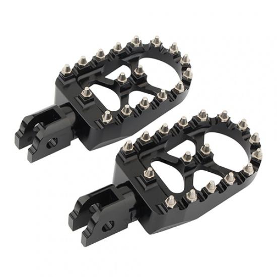 MX Wide Foot Pegs Softail Front Rear Footrests for Harley Softail Fatboy Street Bob FXBB Breakout Slim FLSL FXFB FXDR