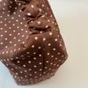 Stippen Canvas Schoudertas voor Dames met Verstelbare Riem en Ruim Ontwerp