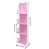 4 Layer Over The Door Hanging Organizer, Cosmetics Wall Hanging Storage Organizer, Large Capacity Mesh Holder With Clear Pockets Hanging Storage Bag